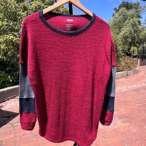SO Red and Black Knit Sweater